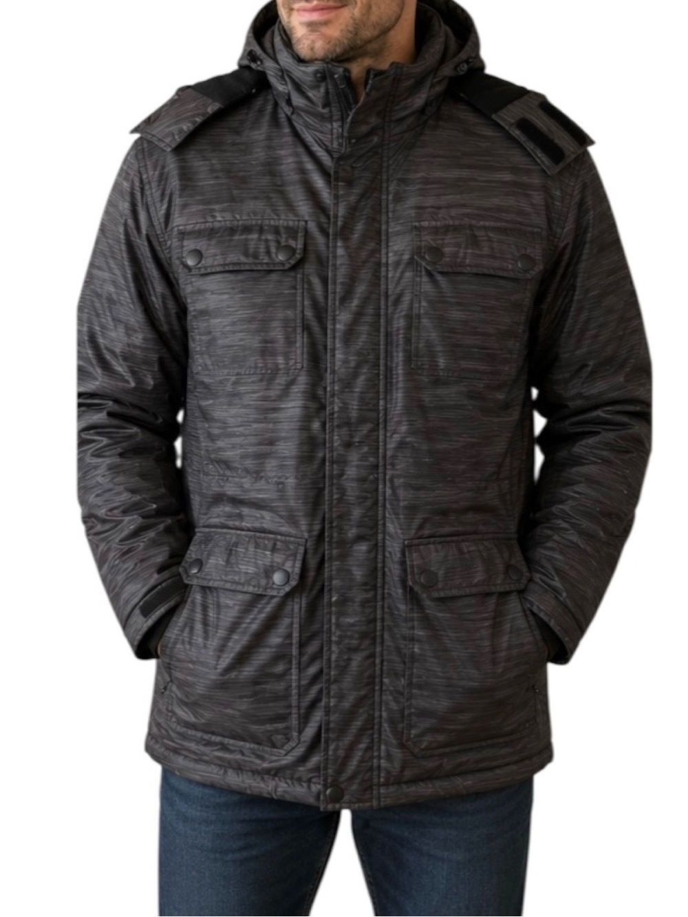 Swiss Tech Faux Fur Hood Coat (Size: XL)